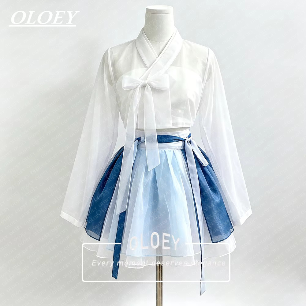 Modern Korean Lifestyle - OLOEY Modern Kısa Konser Hanbok Kontrast